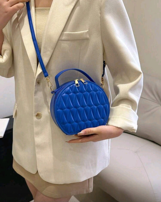 Round Design Lady Handbag Vintage PU Shoulder Bag For Women Fashion Clutch Purses Crossbody Bag Female Travel Totes